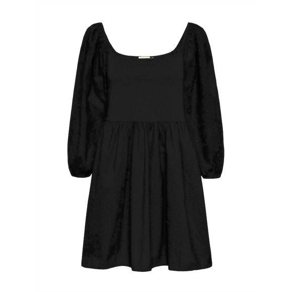 NEW NATION LTD heddie dress in jet black - Picture 3 of 3